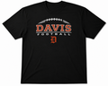 Davis Football Black Cotton T-Shirt (non Nike)