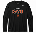 Nike Davis Football Long-Sleeve Dri-Fit Tee