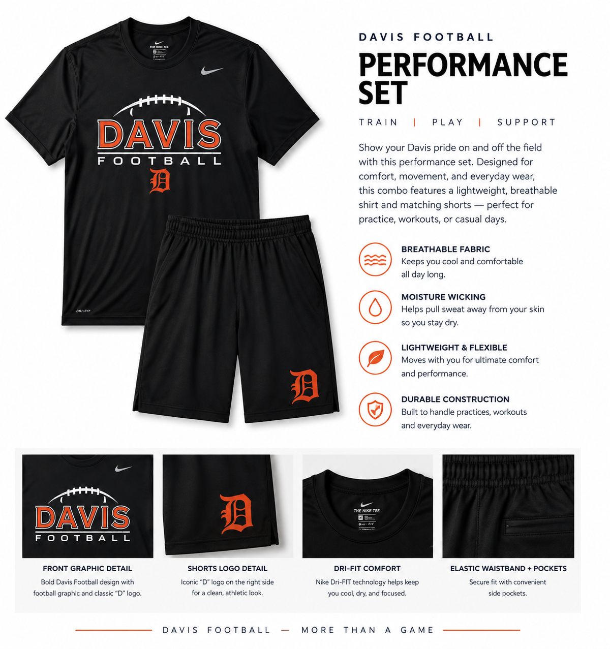 Nike Shirt & (Non Nike) Short combo