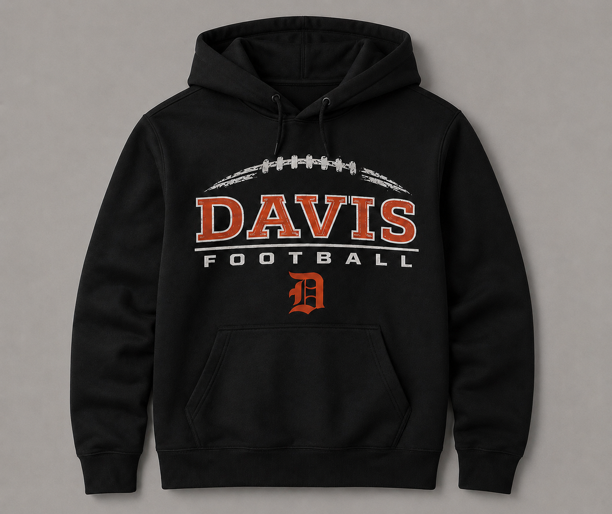 🏈 Davis Football Pullover Hoodie (Non Nike)